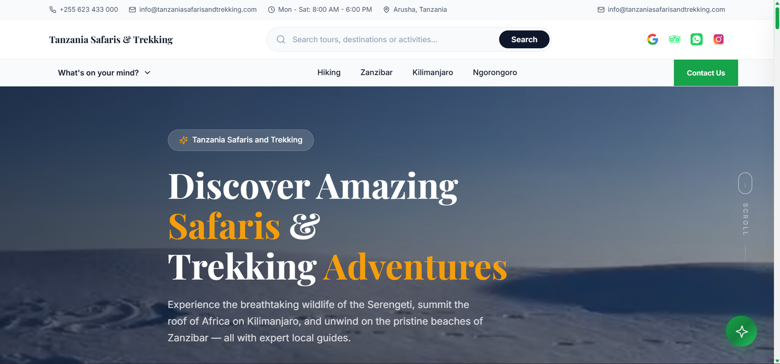 Tanzania Safaris & Trekking
